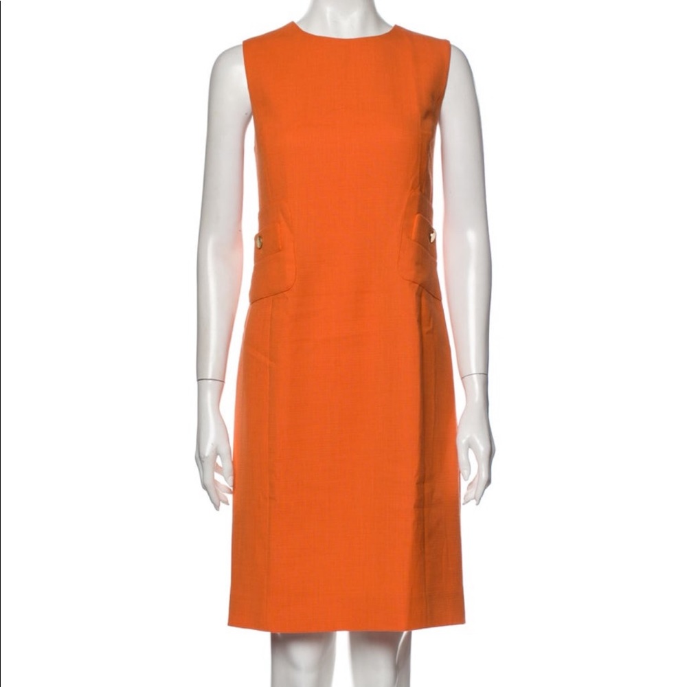 Tory Burch Orange Shift Dress 8